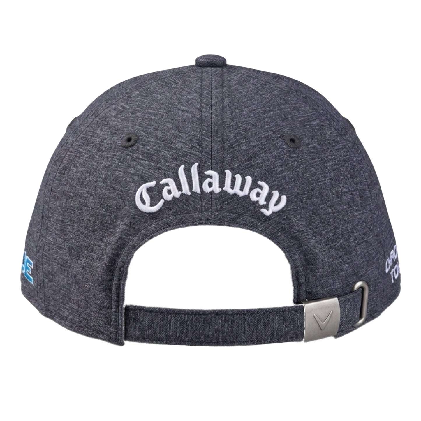 Grey-White - Back - Callaway Mens Embroidered Logo Curved Peak Baseball Cap