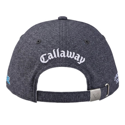 Grey-White - Back - Callaway Mens Embroidered Logo Curved Peak Baseball Cap