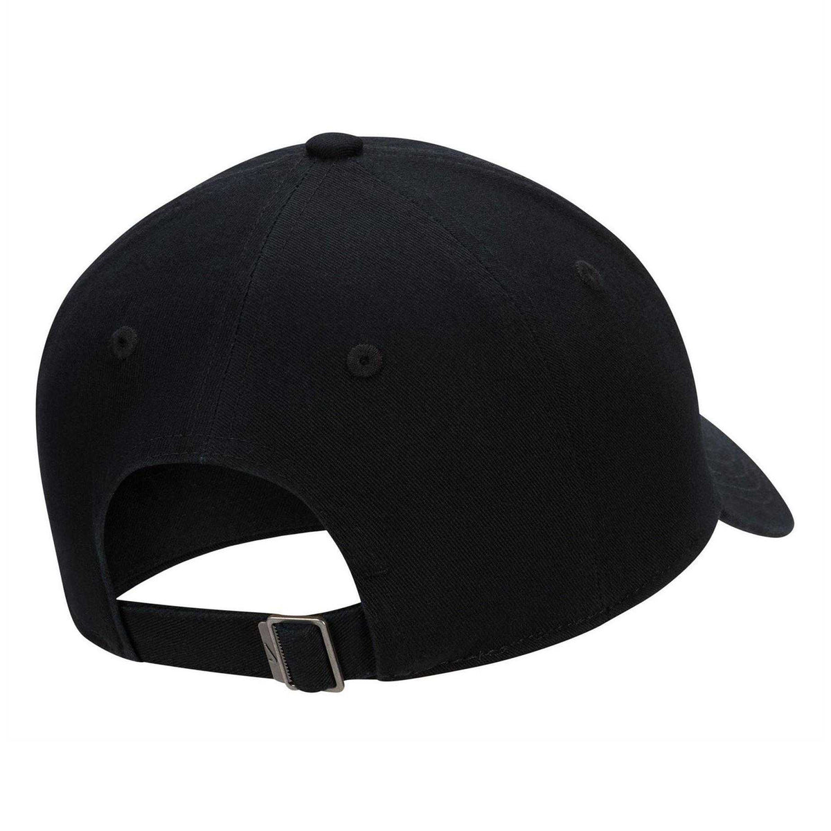 Black-White - Back - Nike Club Embroidered Logo Baseball Cap