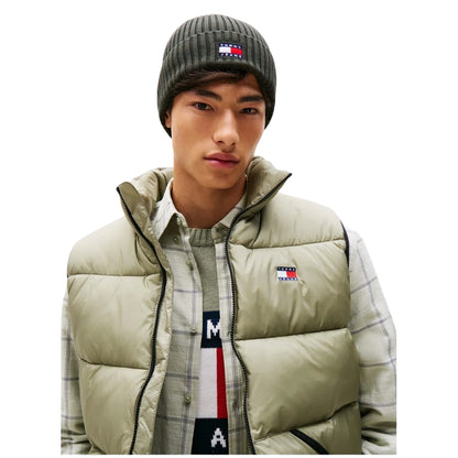 Pewter - Lifestyle - Tommy Jeans Unisex Adult Core Logo Knitted Beanie
