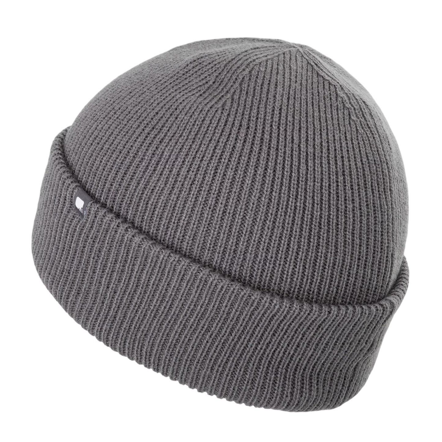 Grey - Lifestyle - Nevica Mens Meribel Logo Ribbed Beanie