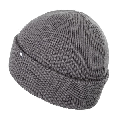 Grey - Lifestyle - Nevica Mens Meribel Logo Ribbed Beanie