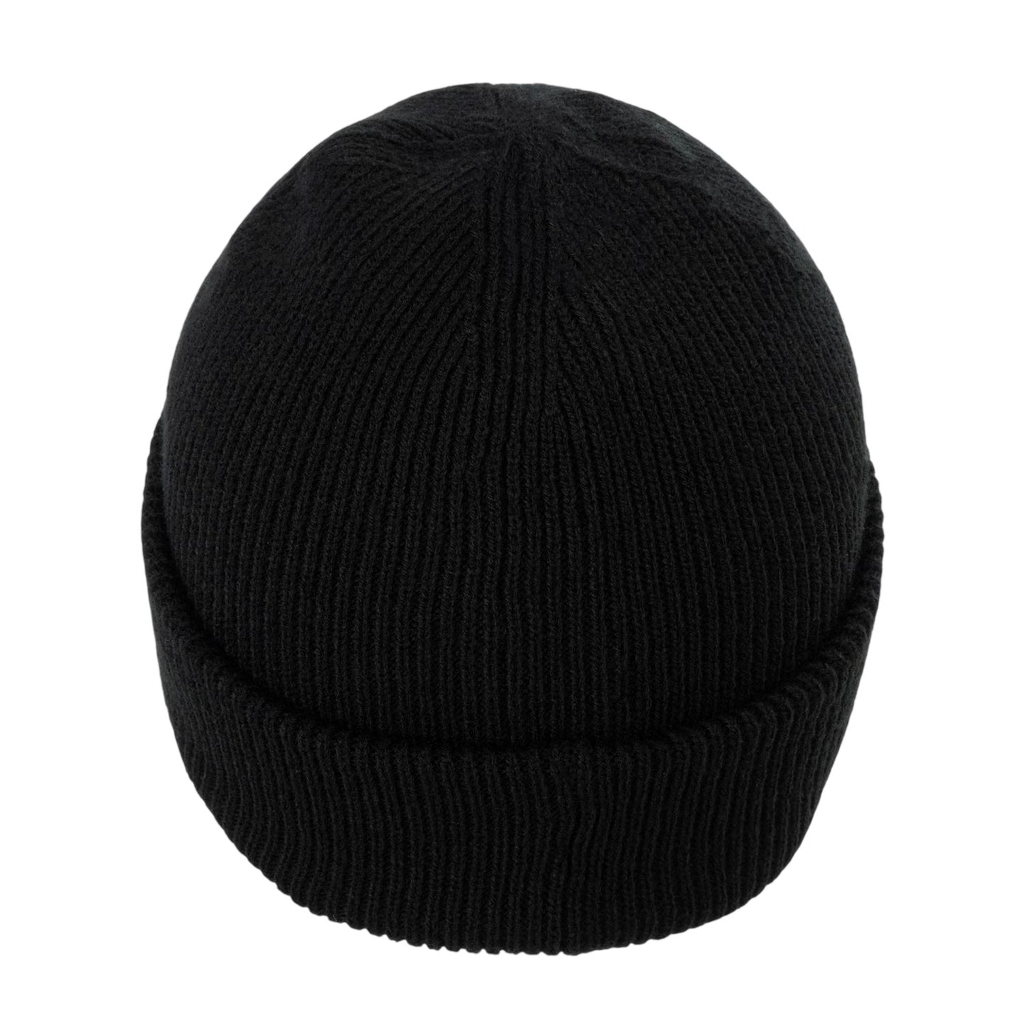 Black - Back - Nevica Mens Meribel Logo Ribbed Beanie
