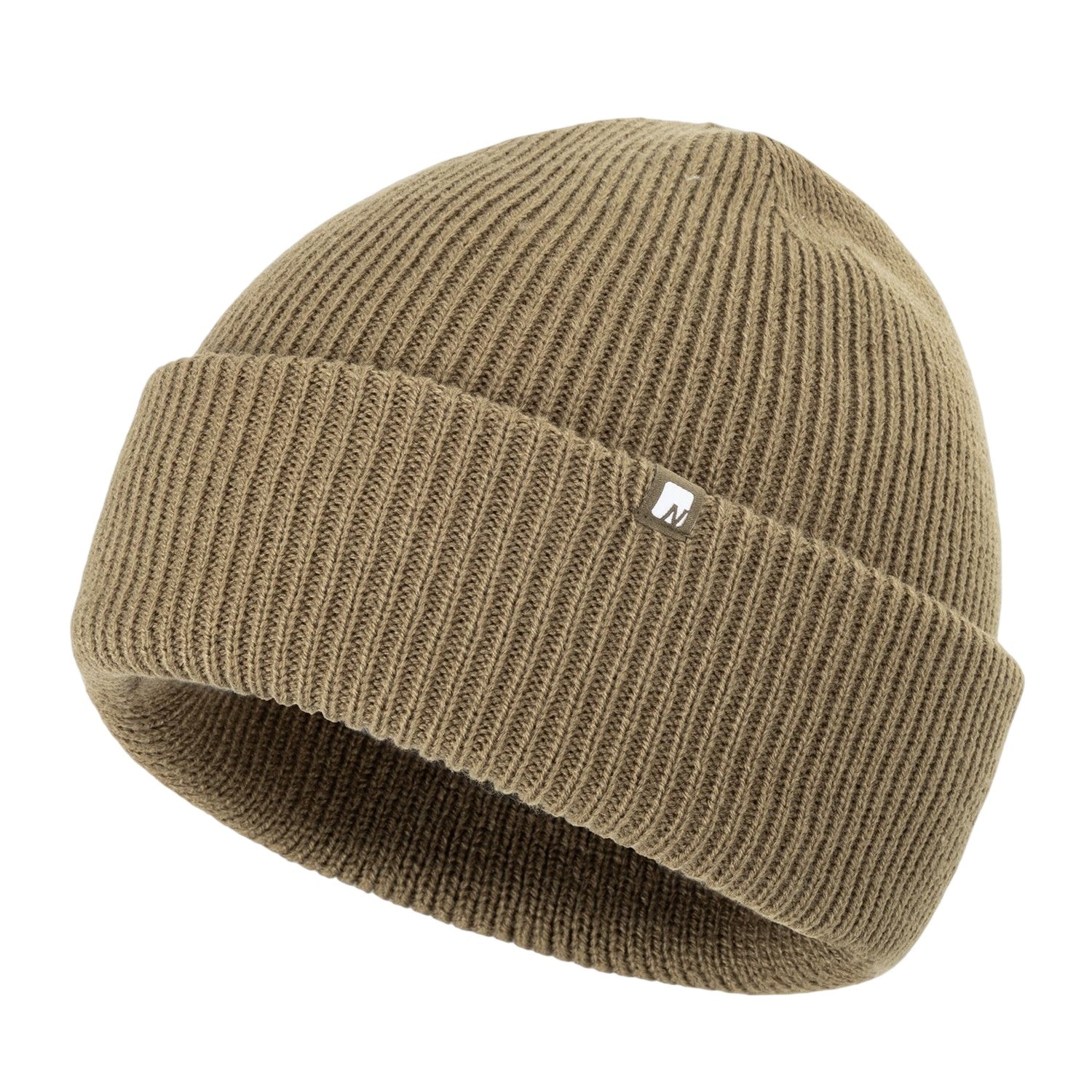 Green - Side - Nevica Mens Meribel Logo Ribbed Beanie