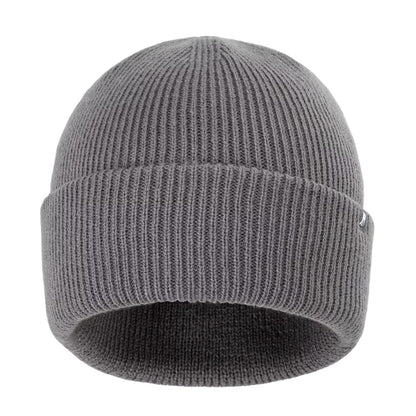 Grey - Front - Nevica Mens Meribel Logo Ribbed Beanie