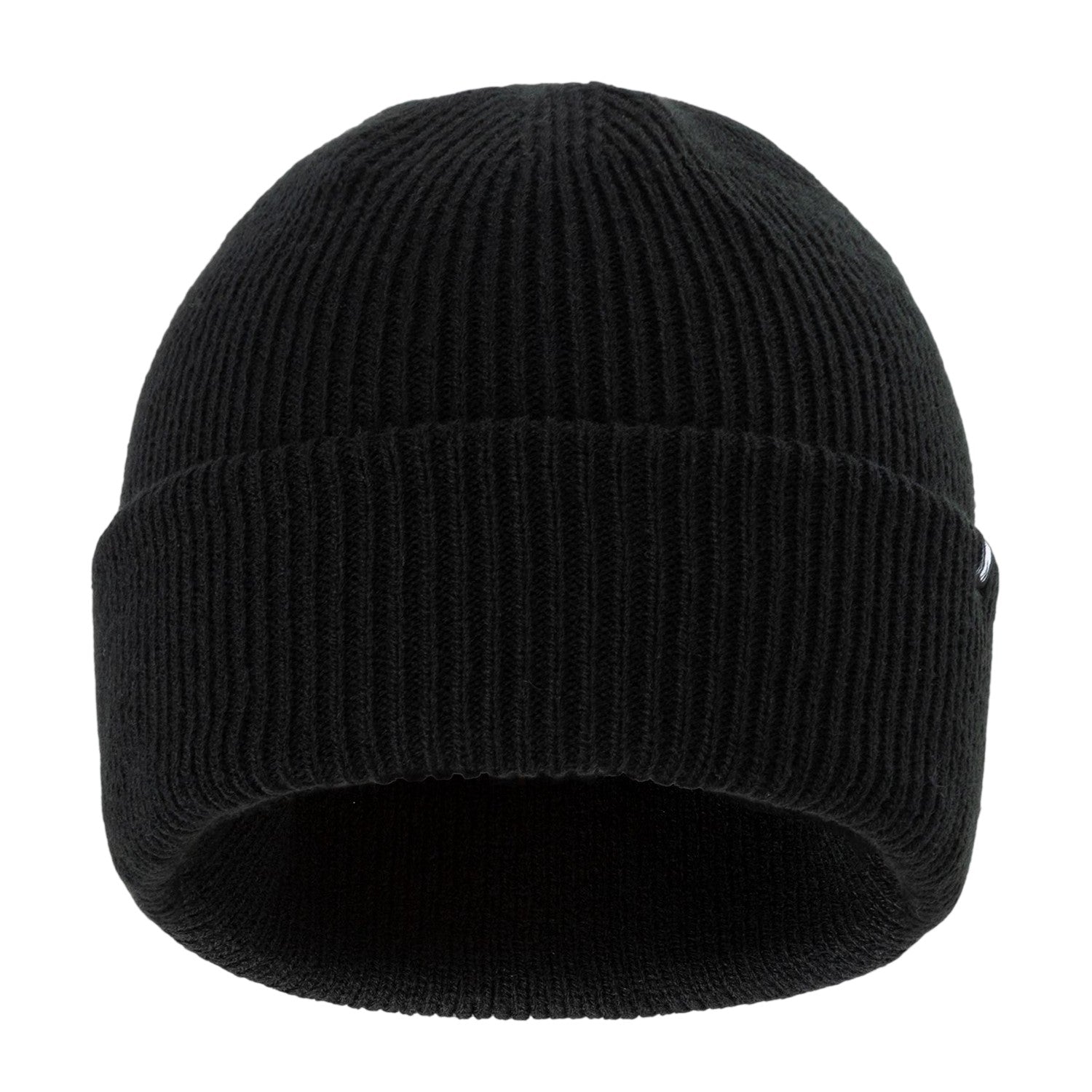 Black - Front - Nevica Mens Meribel Logo Ribbed Beanie