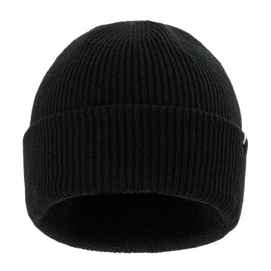 Black - Front - Nevica Mens Meribel Logo Ribbed Beanie