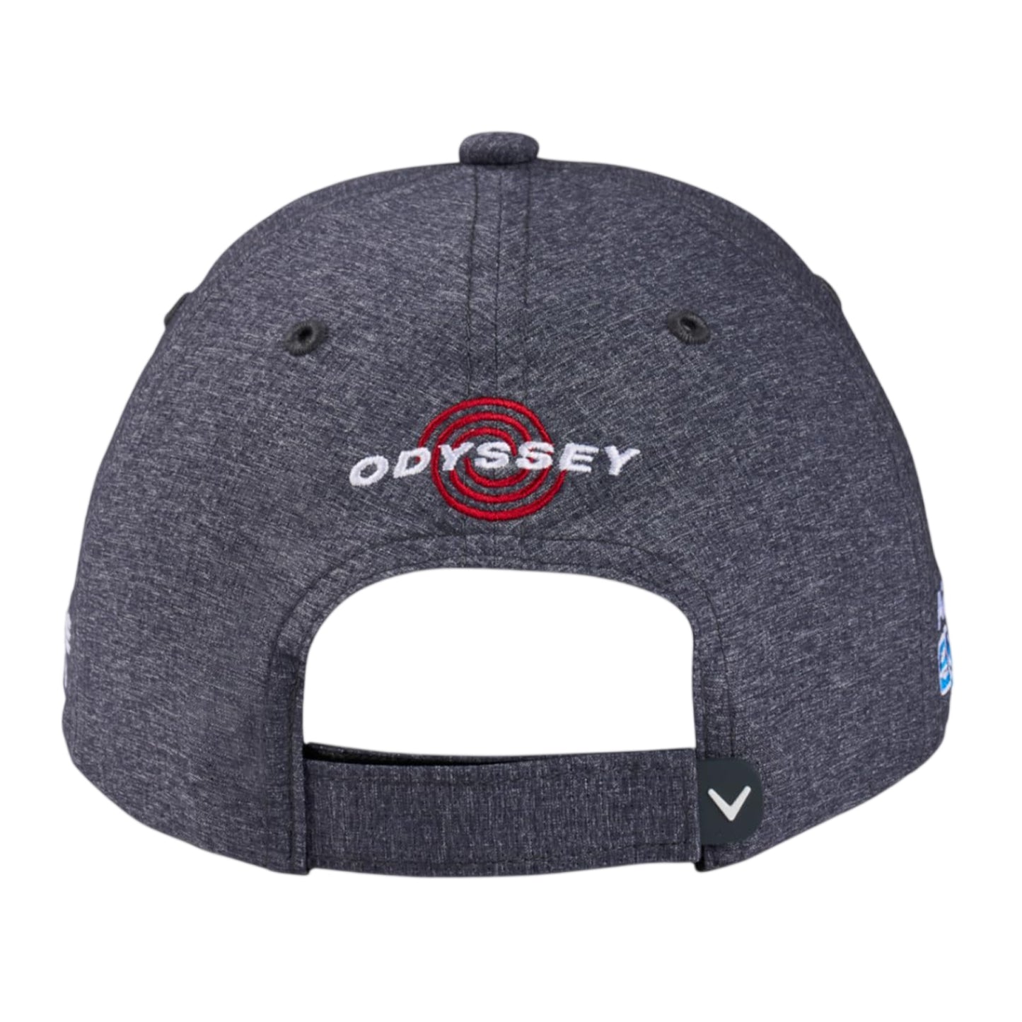 Grey-White - Back - Callaway Mens Wordmark Curved Peak Cap