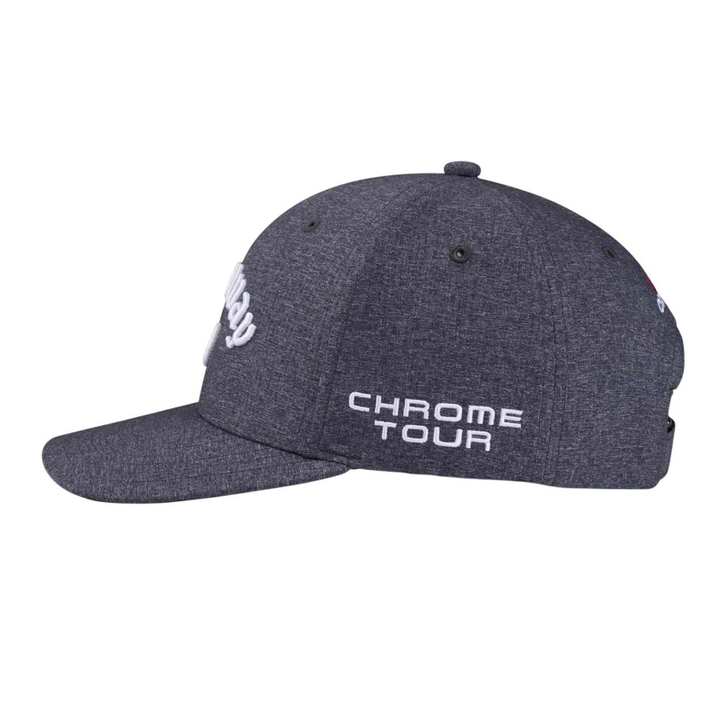 Grey-White - Side - Callaway Mens Wordmark Curved Peak Cap