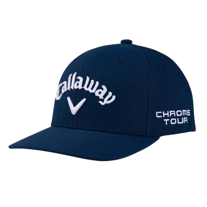 Navy-White - Front - Callaway Mens Wordmark Curved Peak Cap
