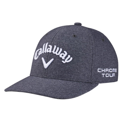 Grey-White - Front - Callaway Mens Wordmark Curved Peak Cap