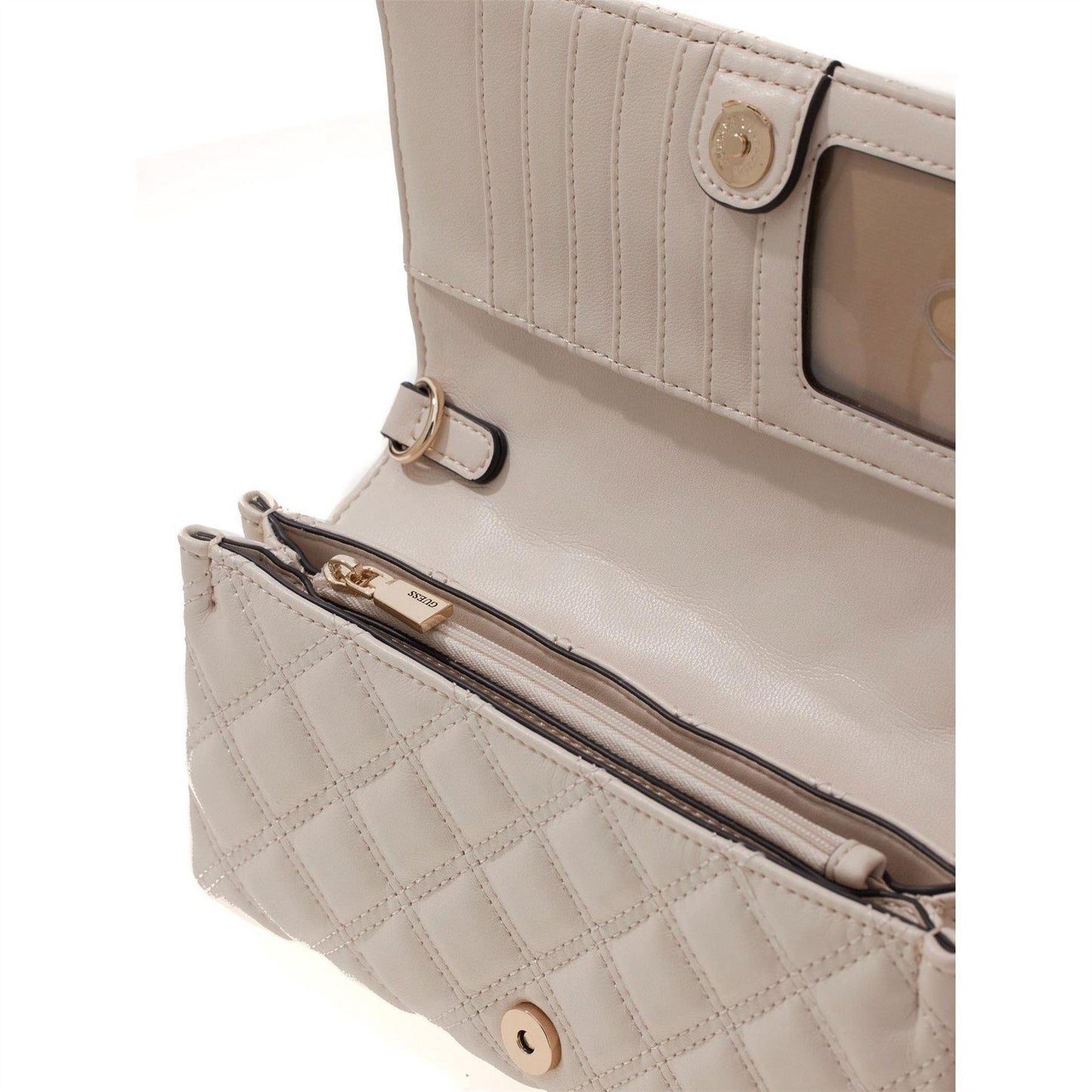 Bone - Lifestyle - Guess Giully Quilted Clutch Bag