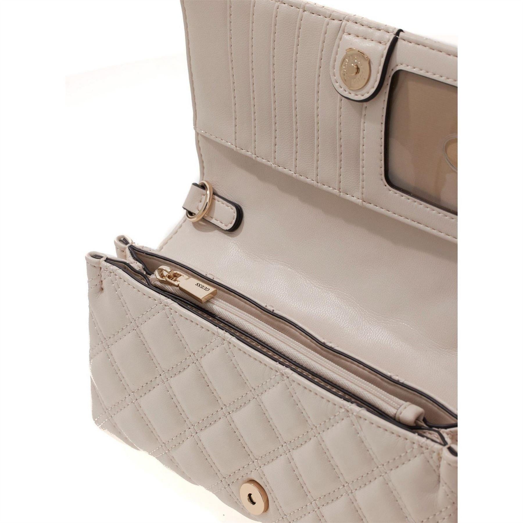 Bone - Lifestyle - Guess Giully Quilted Clutch Bag