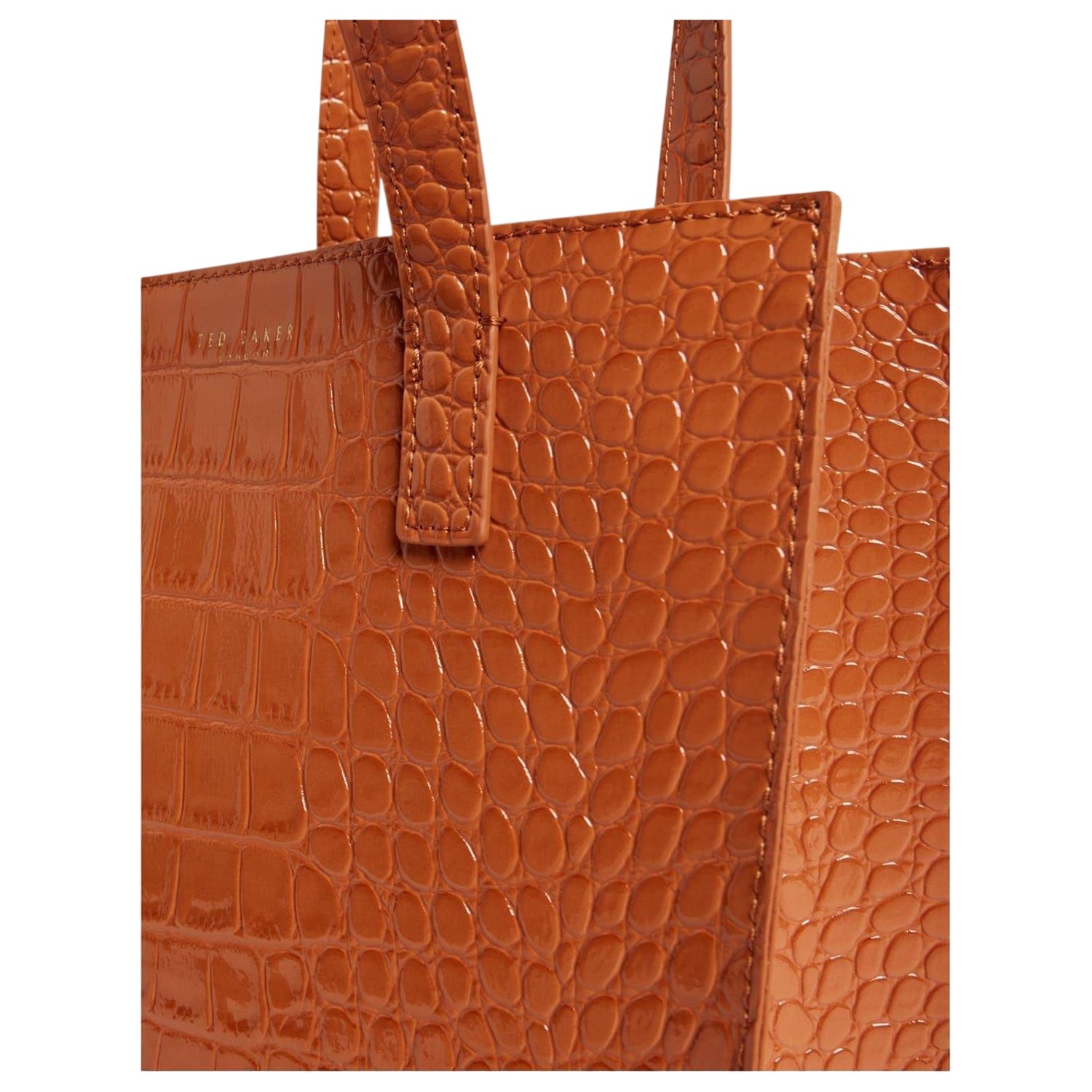 Tan - Lifestyle - Ted Baker Wenella Crocodile Skin Tote Bag