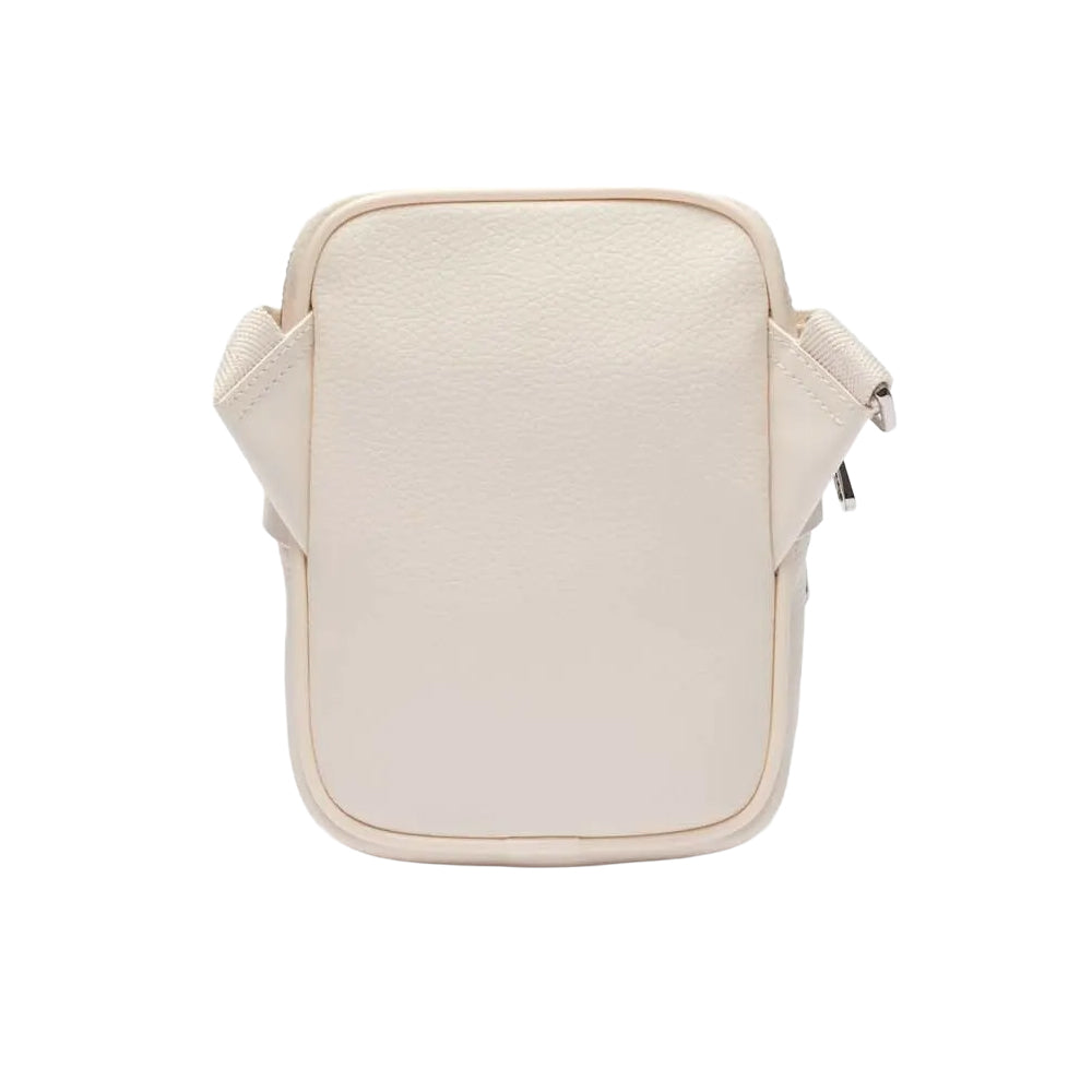 White - Back - Lacoste Angy Small Grain Leather Shoulder Bag