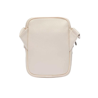 White - Back - Lacoste Angy Small Grain Leather Shoulder Bag