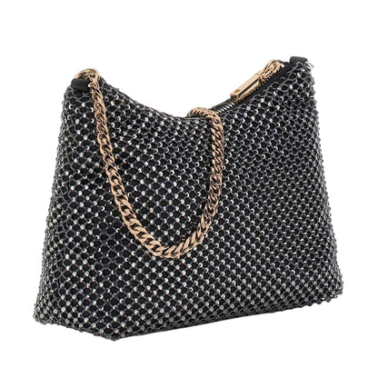 Black Metallic - Back - Guess Zalina Hobo Bag