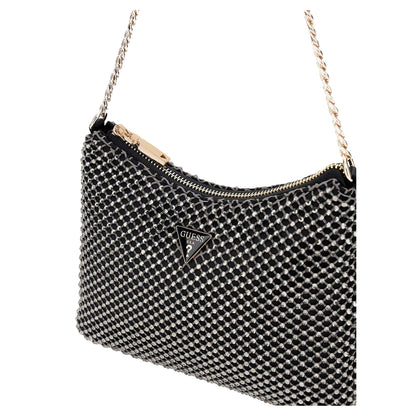 Black Metallic - Side - Guess Zalina Hobo Bag