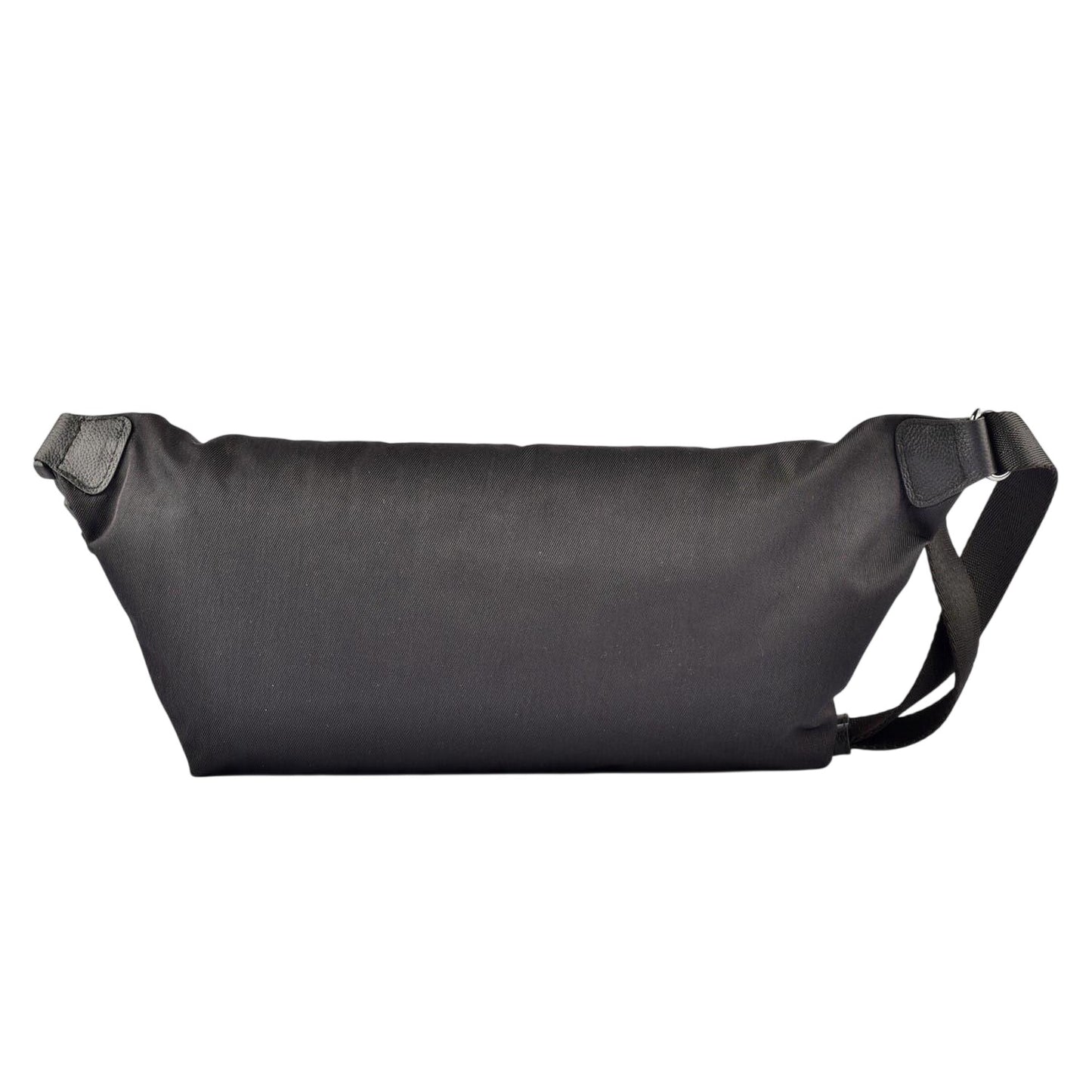 Black - Back - Firetrap Leather Accents Casual Waist Bag