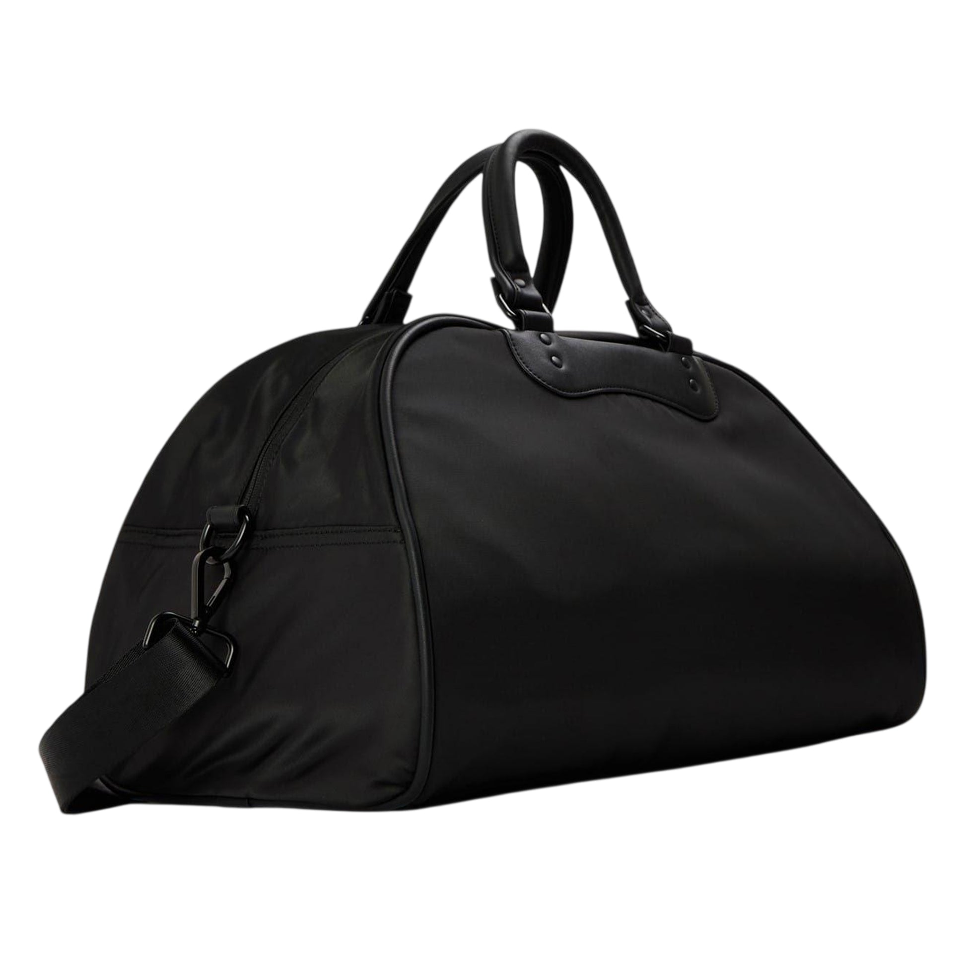 Black - Back - Diesel Logo Duffle Bag