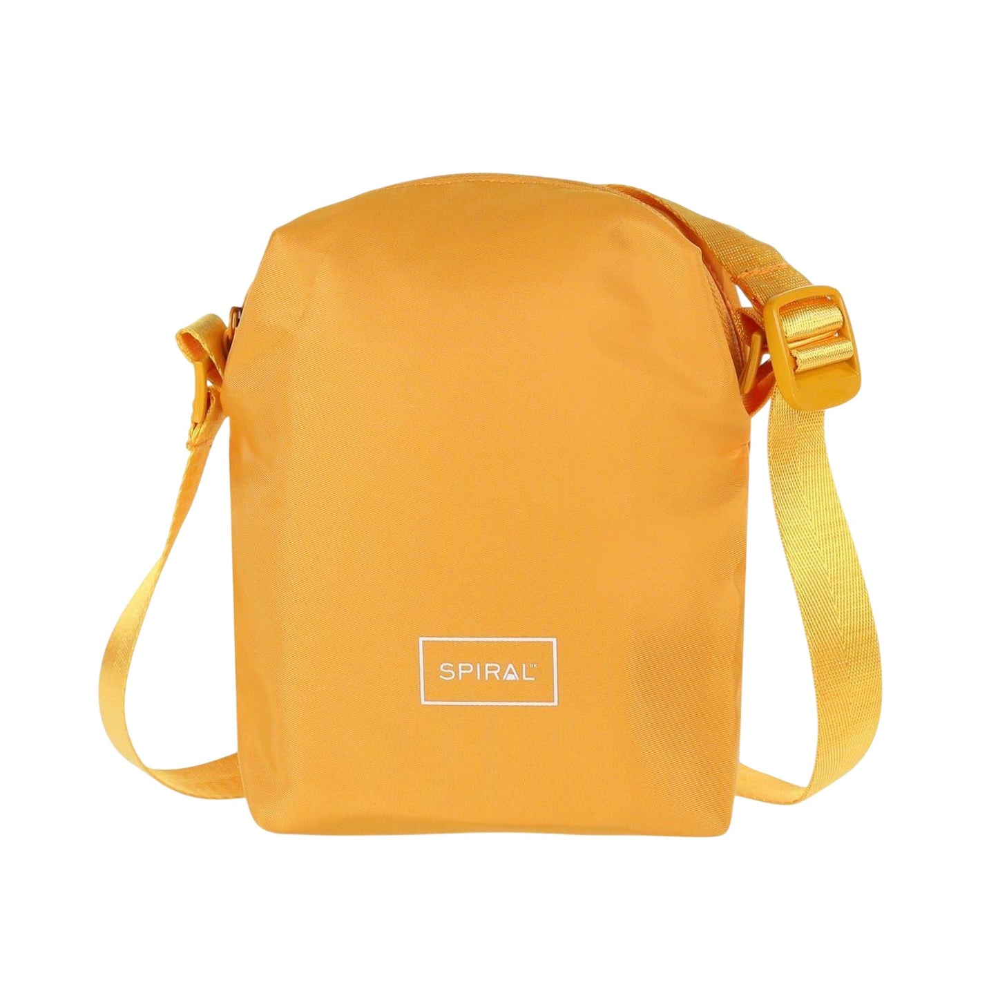 Mustard - Front - Spiral Rectangle Crossbody Bag