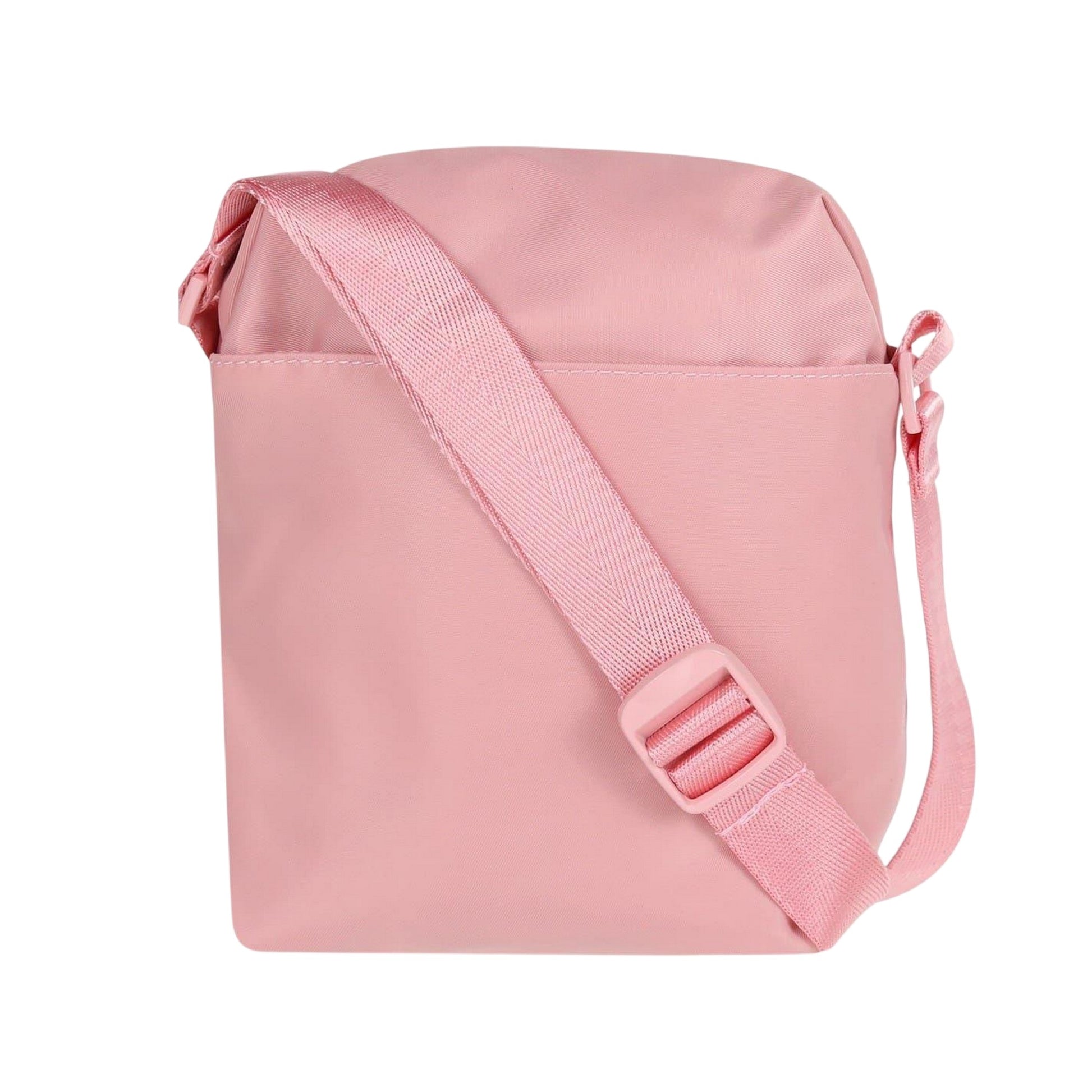 Pink - Back - Spiral Rectangle Crossbody Bag