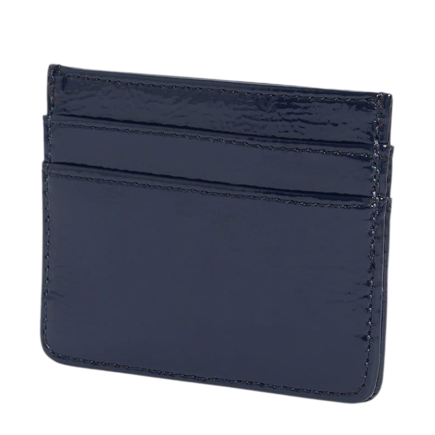 Navy - Back - Ted Baker Crink Logo Card Holder
