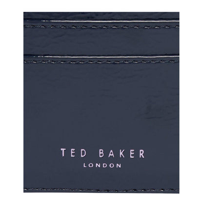 Navy - Side - Ted Baker Crink Logo Card Holder