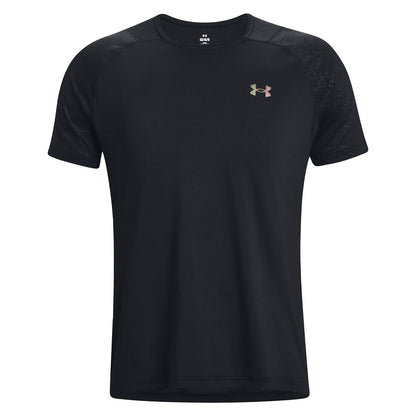 Black - Front - Under Armour Mens Rush Embo T-Shirt