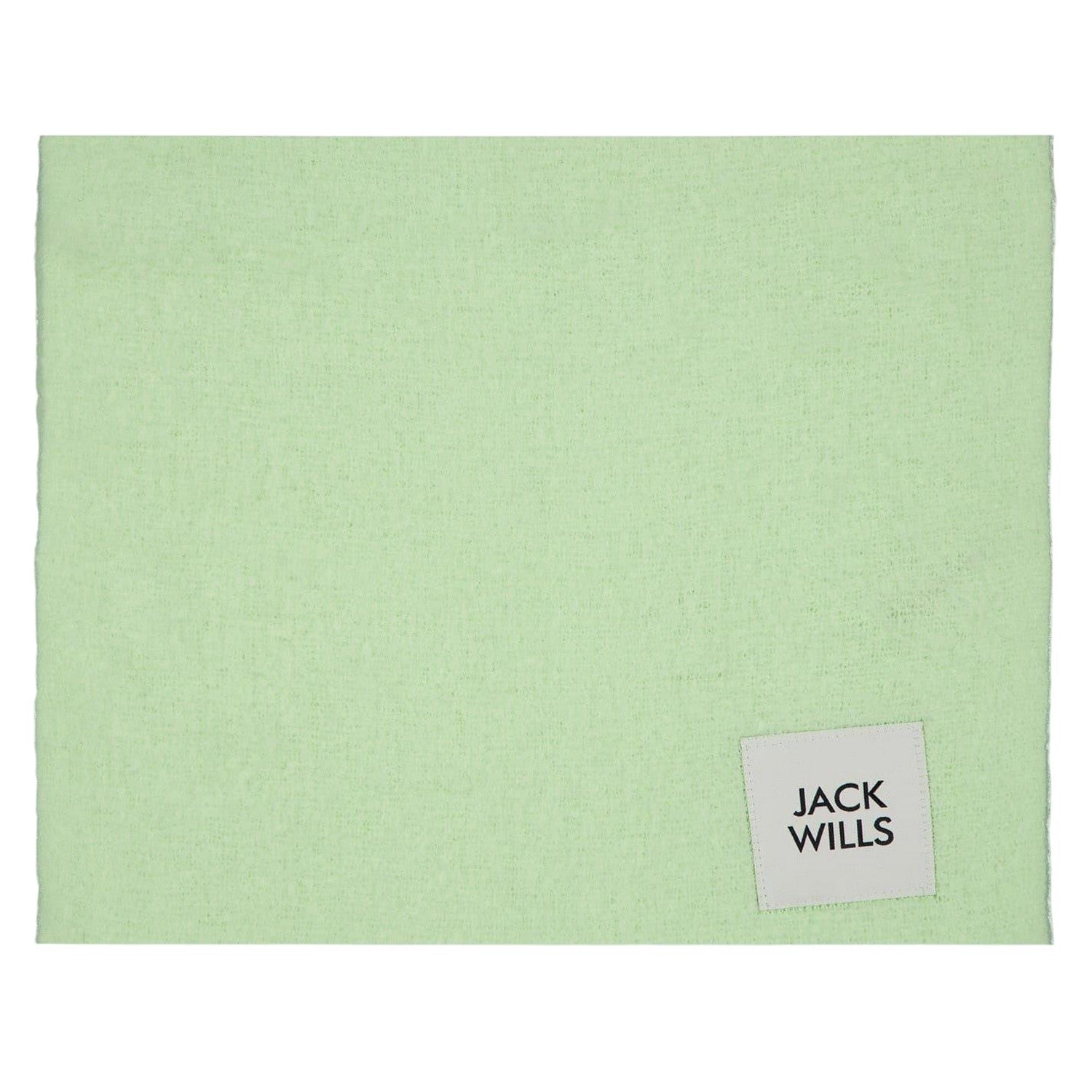 Green - Side - Jack Wills Womens-Ladies Logo Fluffy Scarf