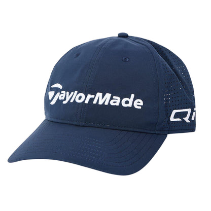 Navy Blend - Front - TaylorMade Mens Wordmark Polyester Dad Hat