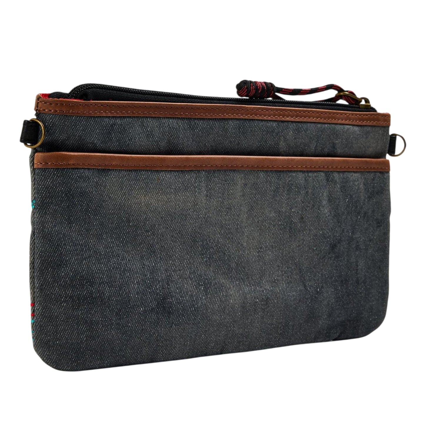Black-Dark Denim - Back - Puma Womens-Ladies Denim Everyday Shoulder Bag