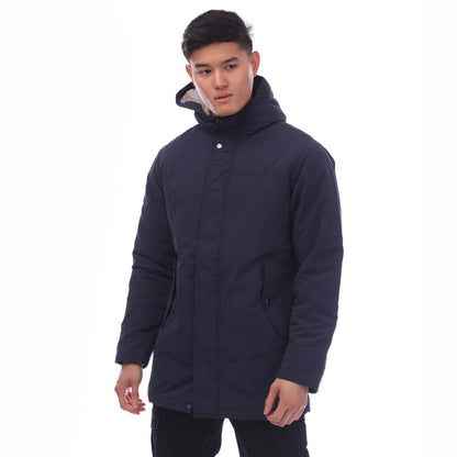 Navy - Front - Jack And Jones Mens Fen Parka