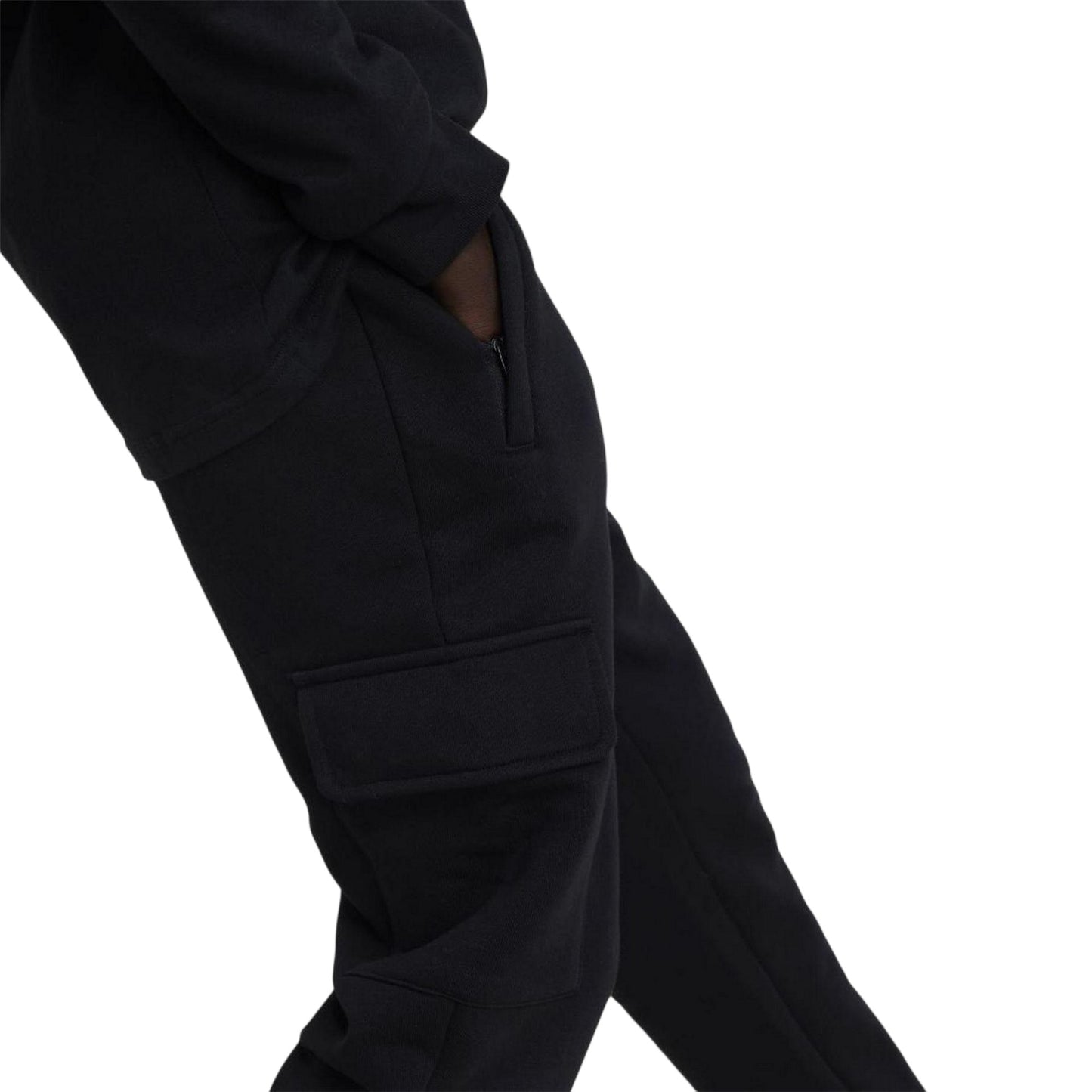 Black - Side - Adidas Childrens-Kids Originals Regular Cargo Trousers
