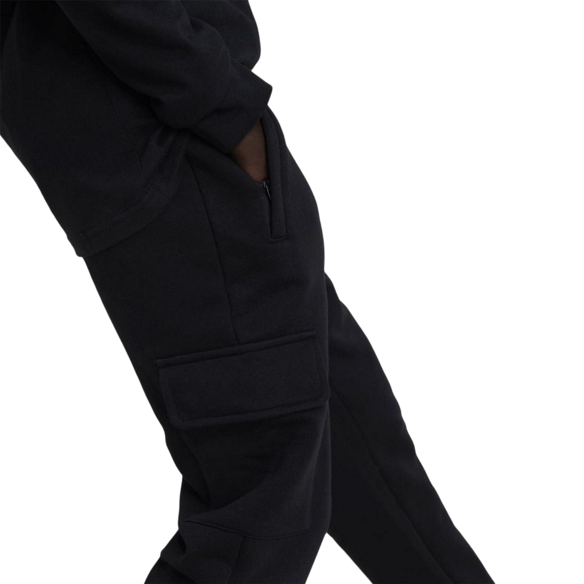 Black - Side - Adidas Childrens-Kids Originals Regular Cargo Trousers
