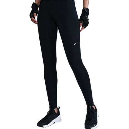 Black-Pink - Front - Nike Womens-Ladies Pro Leggings