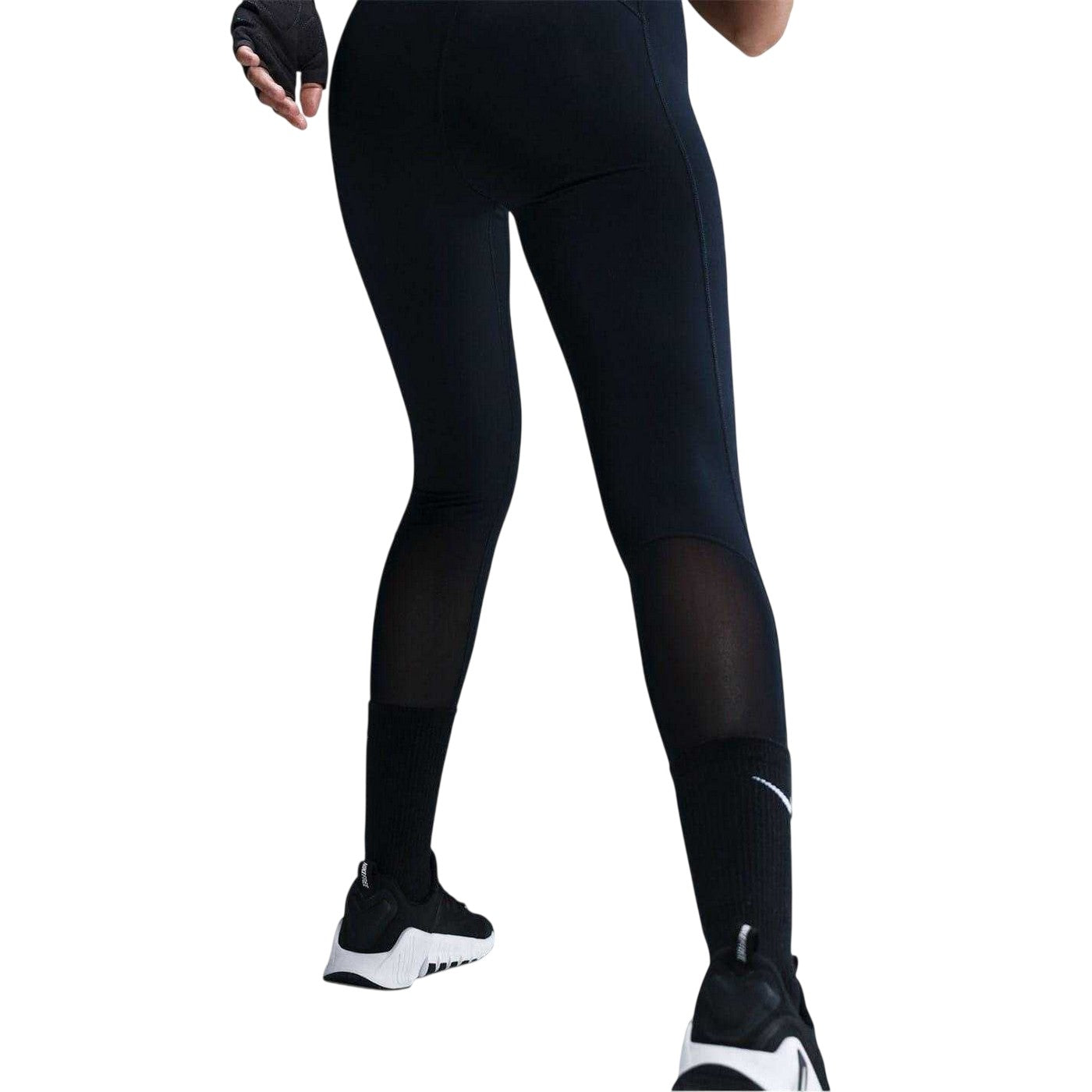 Black-Pink - Back - Nike Womens-Ladies Pro Leggings