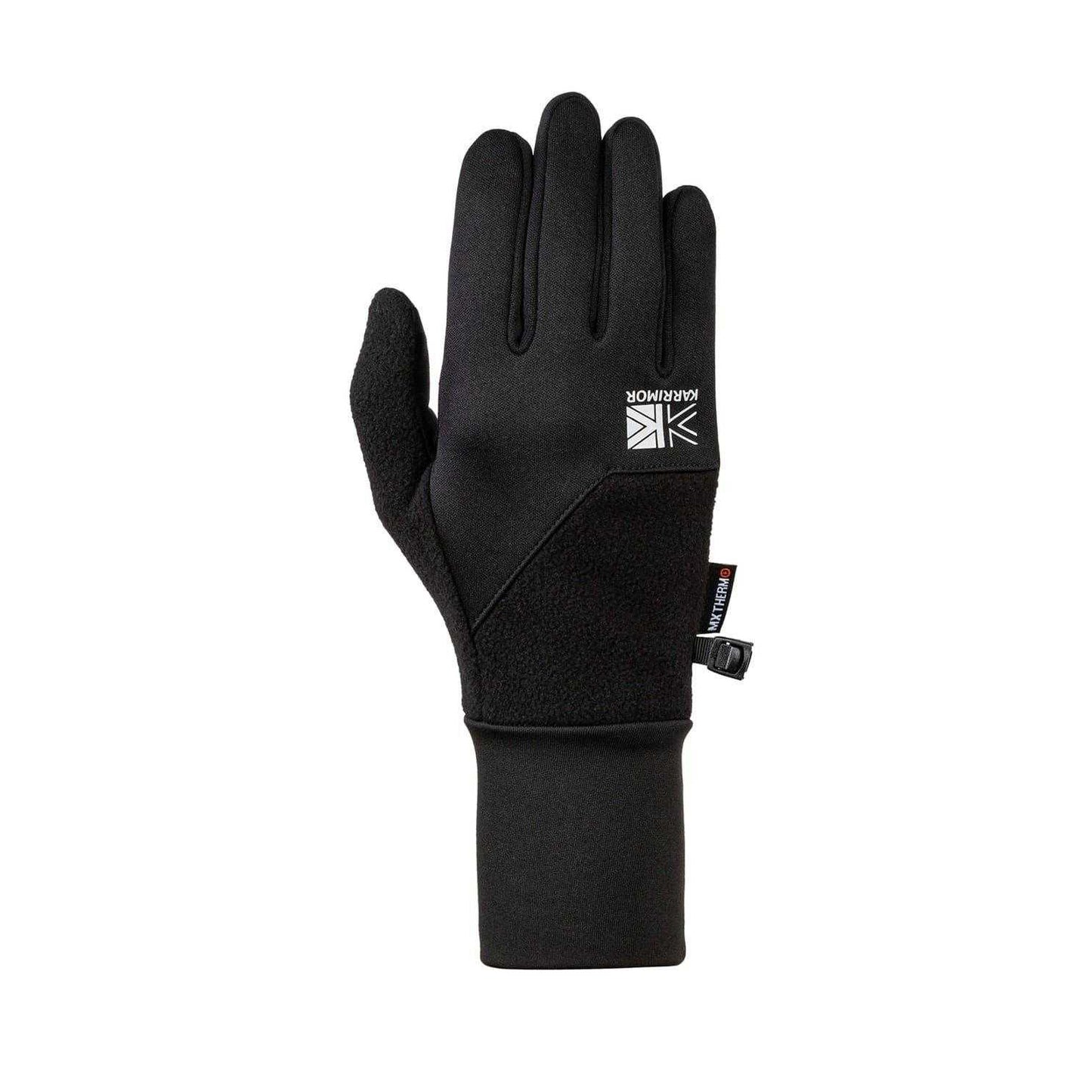 Black - Back - Karrimor Womens-Ladies Running Gloves