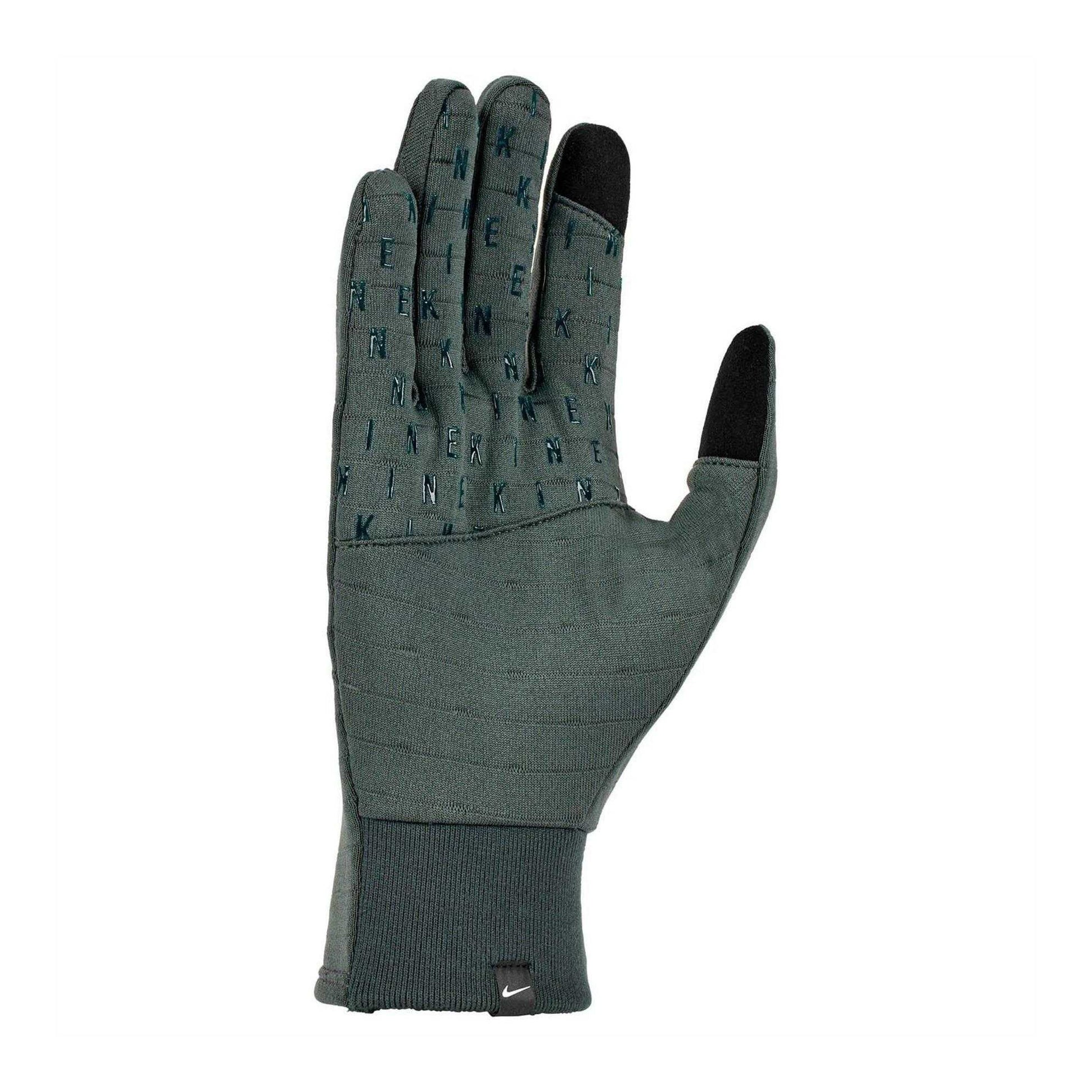 Green - Side - Nike Unisex Adult Thermafit Running Gloves