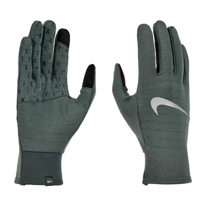 Green - Front - Nike Unisex Adult Thermafit Running Gloves