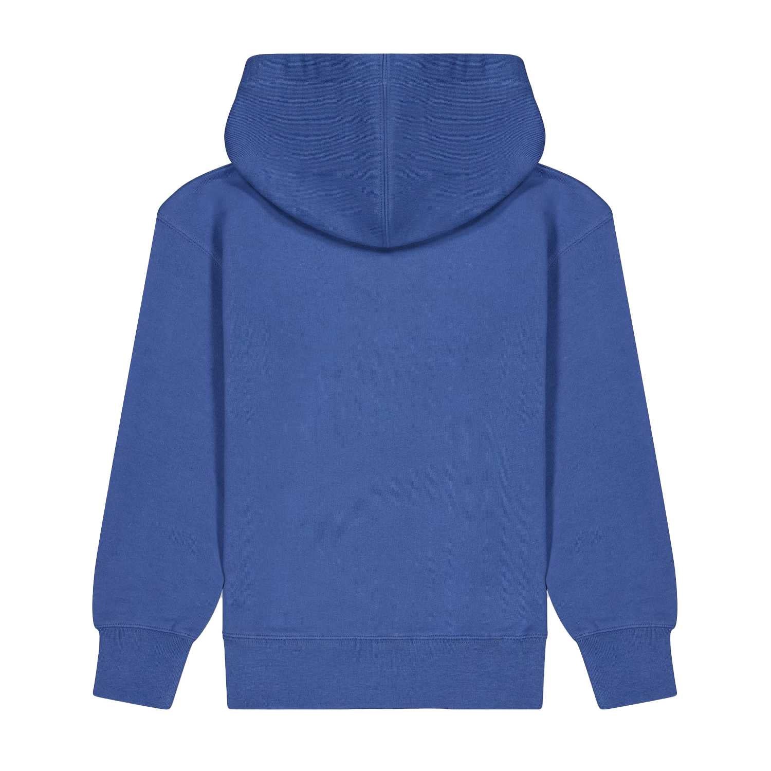 Blue - Back - Palm Angels Childrens-Kids Cotton Hoodie