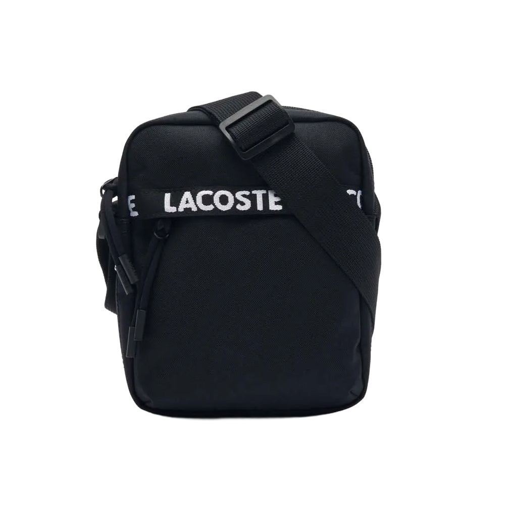 Black - Front - Lacoste Neocroc Shoulder Bag