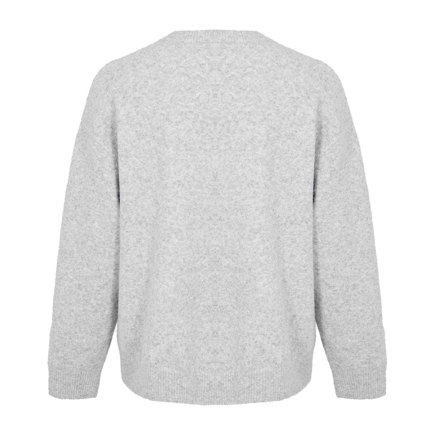 Grey - Back - Couture Mens Fluffy Pullover