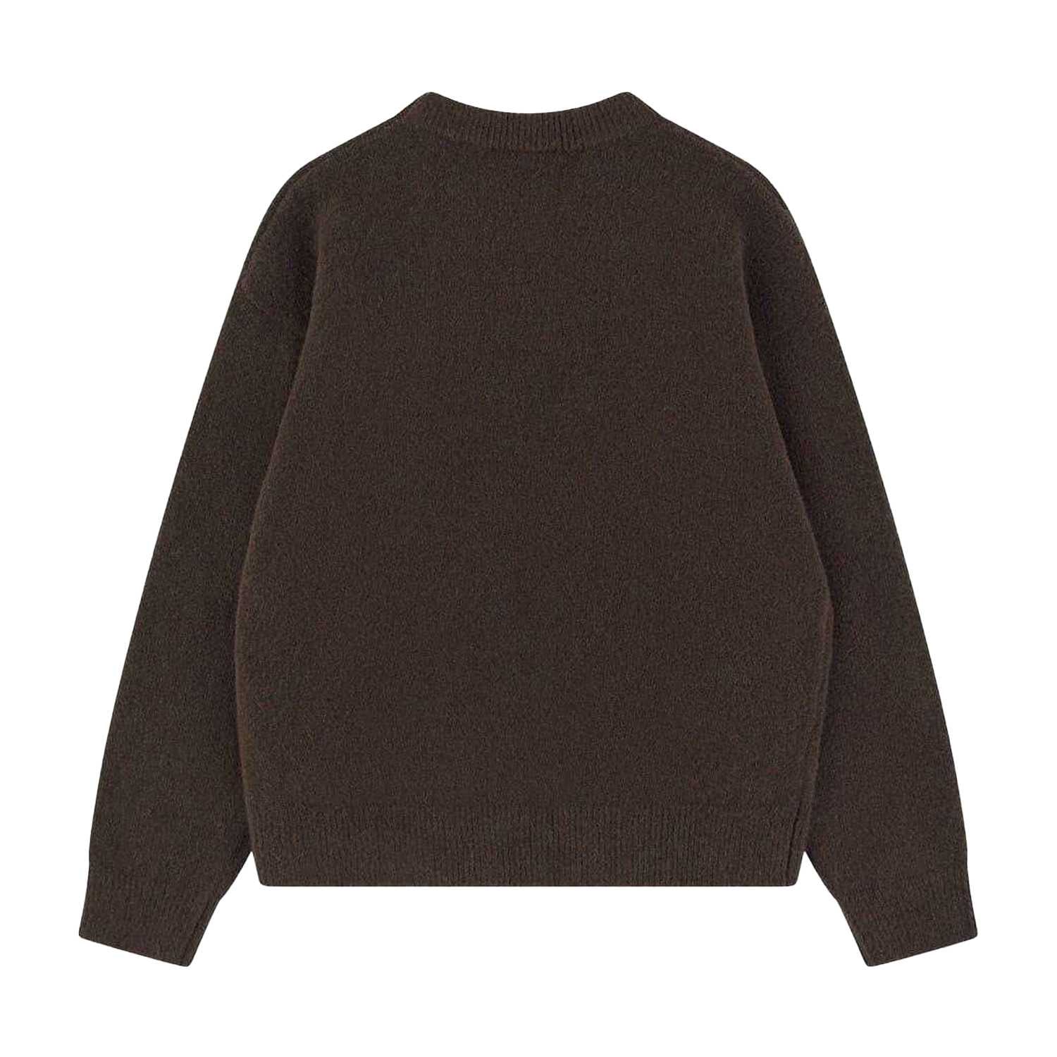 Brown - Back - Couture Mens Fluffy Pullover