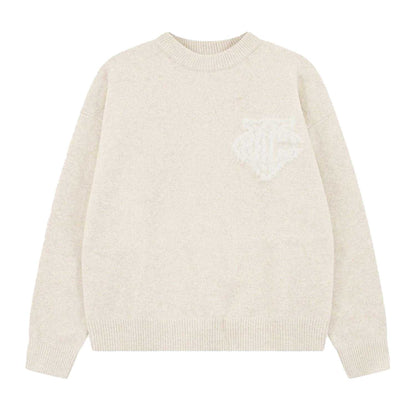 Beige - Front - Couture Mens Fluffy Pullover