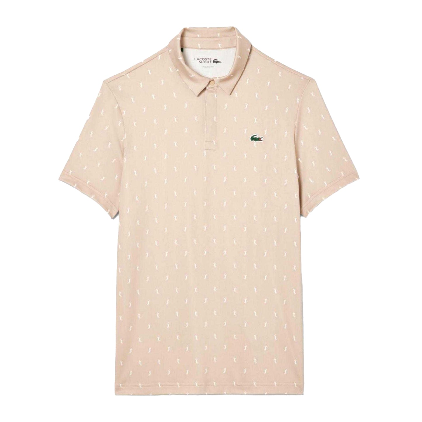 Beige - Front - Lacoste Mens UV Protection Regular Polo Shirt