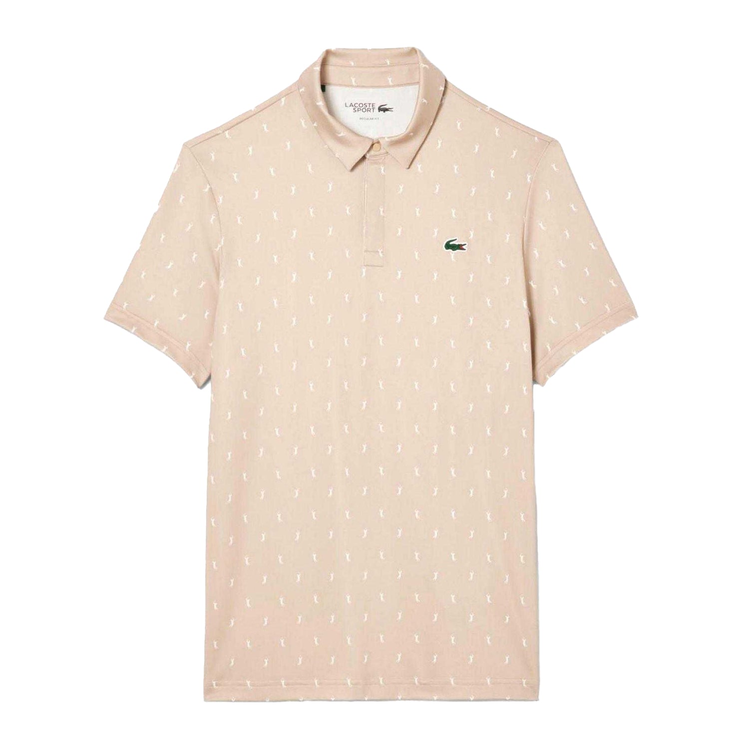 Beige - Front - Lacoste Mens UV Protection Regular Polo Shirt