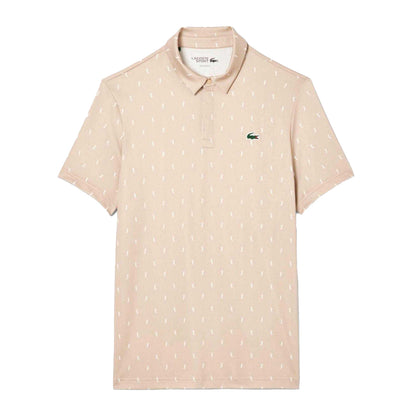 Beige - Front - Lacoste Mens UV Protection Regular Polo Shirt