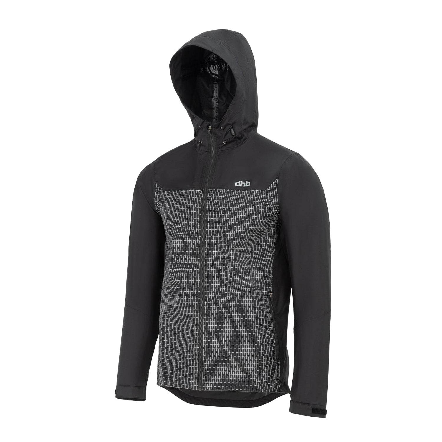 Black - Side - dhb Mens Waterproof Cycling Jacket