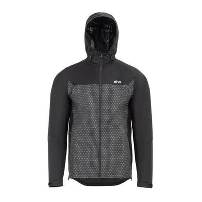 Black - Front - dhb Mens Waterproof Cycling Jacket